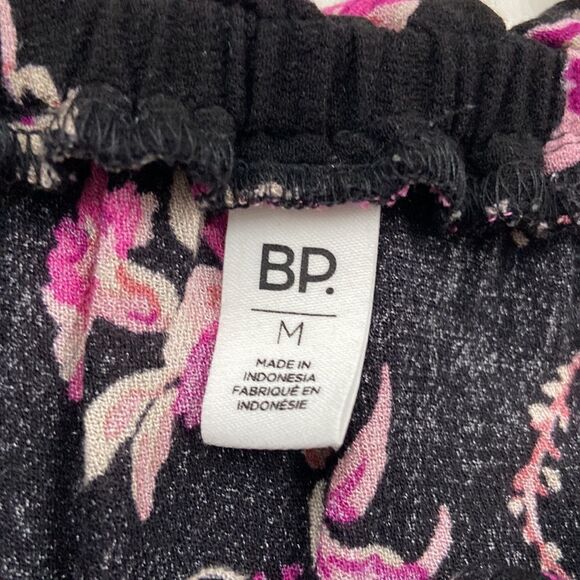 BP. Floral Tie Neck Long Sleeve Peasant Blouse size Medium - Picture 2 of 8